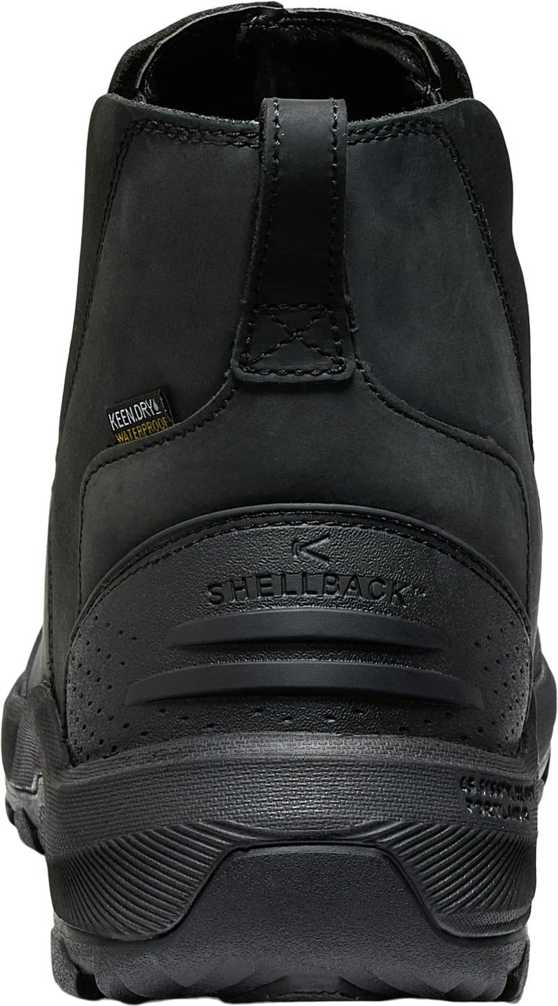 KEEN Men's Revel 4 Chelsea Mid Height Polar Insulated Snow Boots, Black/Black, 10.5 - Image 4