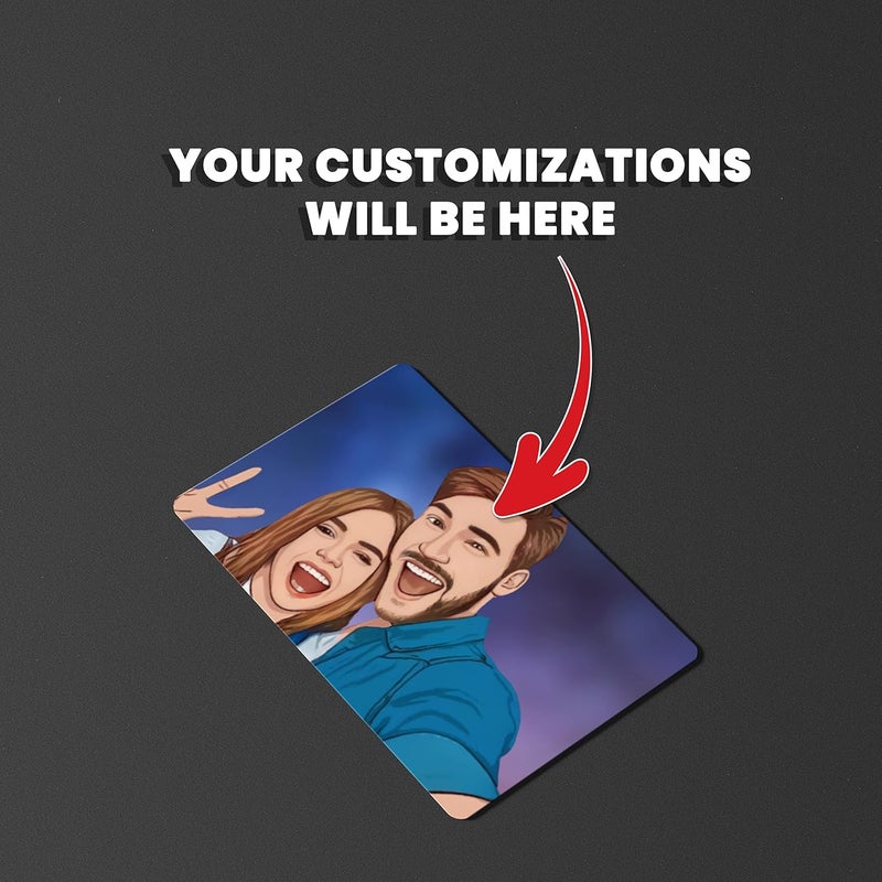 Fairus CUSTOMIZED Spotify Wallet Card With Illustrated Art Picture and Music with Scannable Spotify Code and Thoughtful Message Ideal for Anniversaries Birthdays Gift For Loved One Friends - Image 4