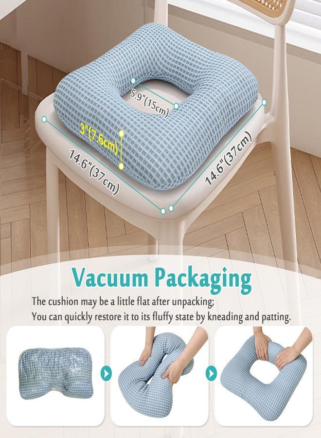 AOSSA Donut Pillow for Tailbone Pain Relief & Hemorrhoids - Coccyx Cushion for Bed Sores, Pregnancy, Post Surgery & Postpartum Recovery - Wheelchair Seat Cushion for Office, Car, Home Sofa & Travel - Image 2