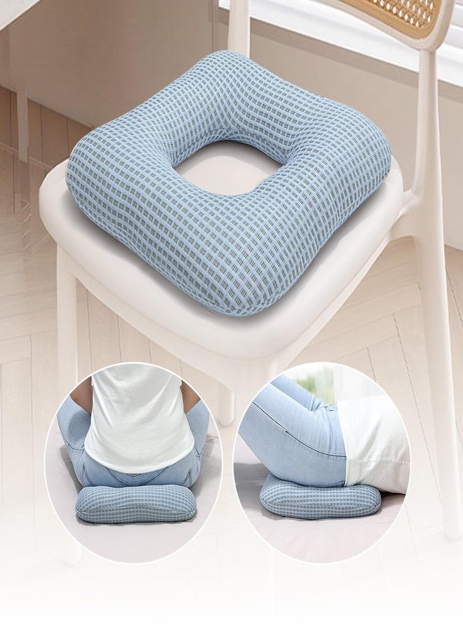 AOSSA Donut Pillow for Tailbone Pain Relief & Hemorrhoids - Coccyx Cushion for Bed Sores, Pregnancy, Post Surgery & Postpartum Recovery - Wheelchair Seat Cushion for Office, Car, Home Sofa & Travel - Image 1