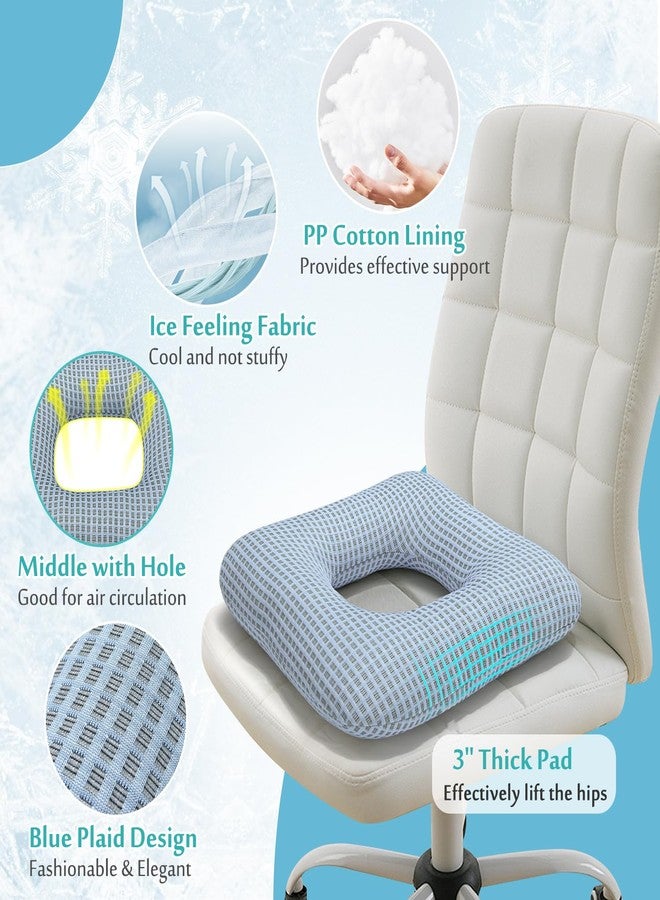 AOSSA Donut Pillow for Tailbone Pain Relief & Hemorrhoids - Coccyx Cushion for Bed Sores, Pregnancy, Post Surgery & Postpartum Recovery - Wheelchair Seat Cushion for Office, Car, Home Sofa & Travel - Image 5