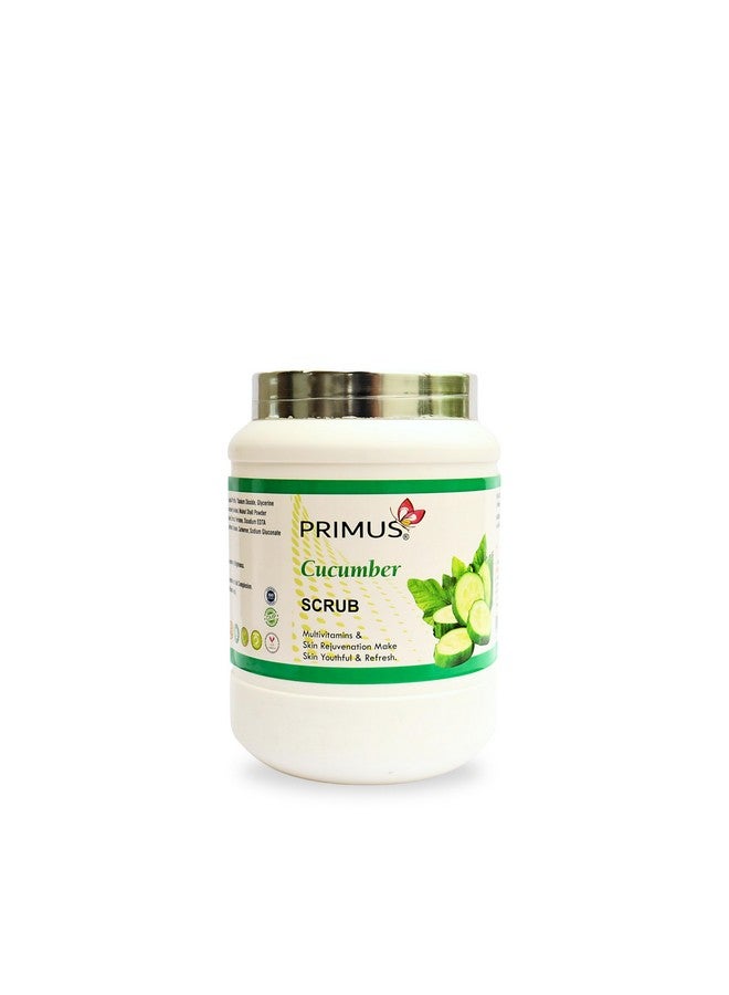 Primus Cucumber Massage Scrub Enriched with Multivitamins | Makes Skin Youthfull & Refreshing | Scrub For Cleansing Pores | 1 kg - Image 3