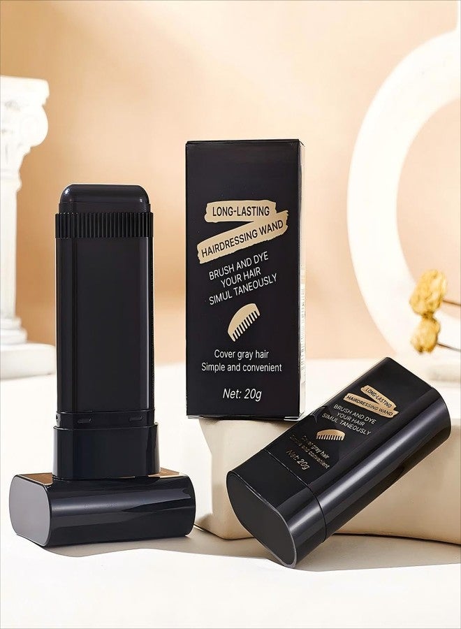 BLINE Instant Hair Color Stick With Built-In Comb, 2025 New Hair Dye Stick For Gray And White Hair, Touch Up Comb 2 In 1, Waterproof And Sweat-Proof (Nature, Black Colour, Pack of 2) - Image 3