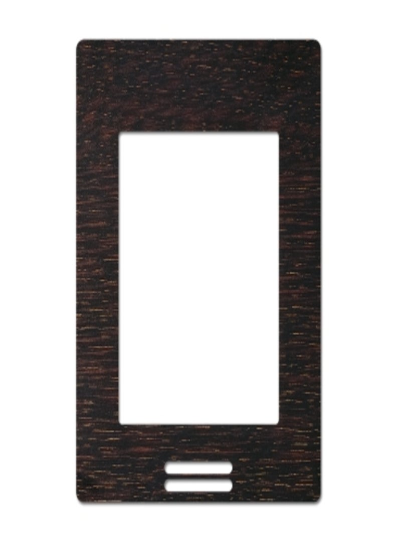 Schneider Electric FAS-06 FASCIA DARK BROWN WOOD GRAIN FINISH 