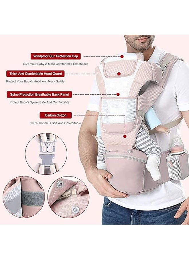 Arabest Multifunction Baby Strap Waist Stool Hip Seat Baby Carrier, Suitable For 0-36 Months Baby, 6 in 1 Carrying Mode,Adjustable Size, Very Suitable For Hiking Shopping Trip  - Image 5