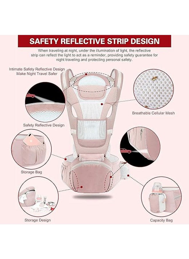 Arabest Multifunction Baby Strap Waist Stool Hip Seat Baby Carrier, Suitable For 0-36 Months Baby, 6 in 1 Carrying Mode,Adjustable Size, Very Suitable For Hiking Shopping Trip  - Image 4