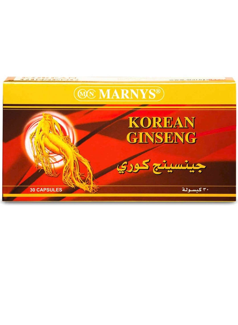مارنيز مارنيز جينسينج كوري 500 مجم 30 كبسولة - Image 1