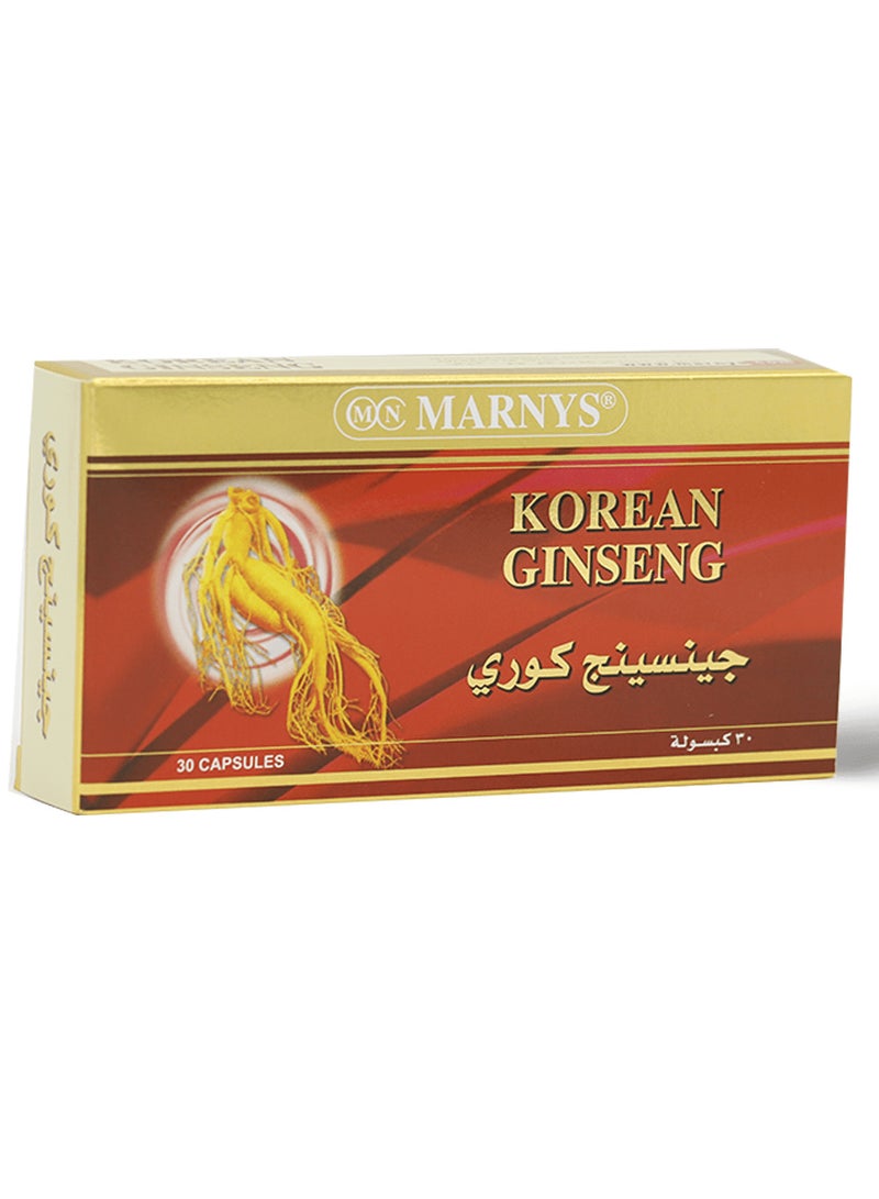 مارنيز مارنيز جينسينج كوري 500 مجم 30 كبسولة - Image 3