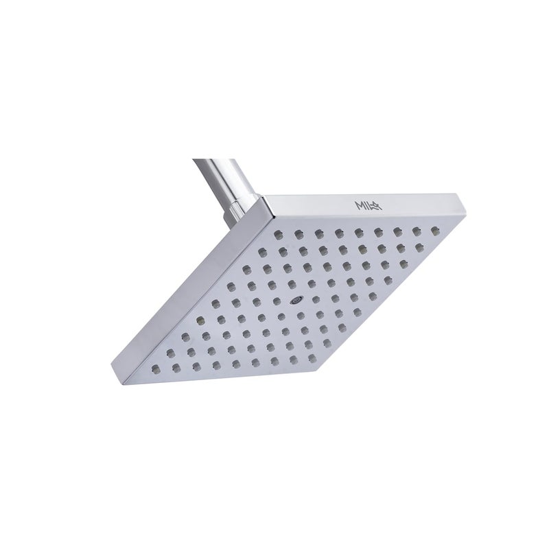 Mila India MILA Floro Rain Shower MSXX0302CM Shower Head surface with a Chrome face and a Grey back cover Rain Shower with Air Pressure 150 150mm - Image 5