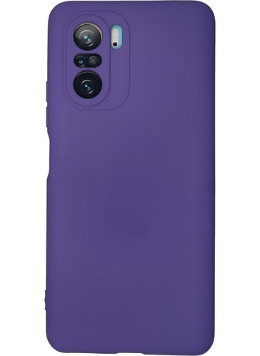 HappyCase Xiaomi Redmi K40 Pro Case Nano Velvet Silicone Inside - Purple  - Image 1