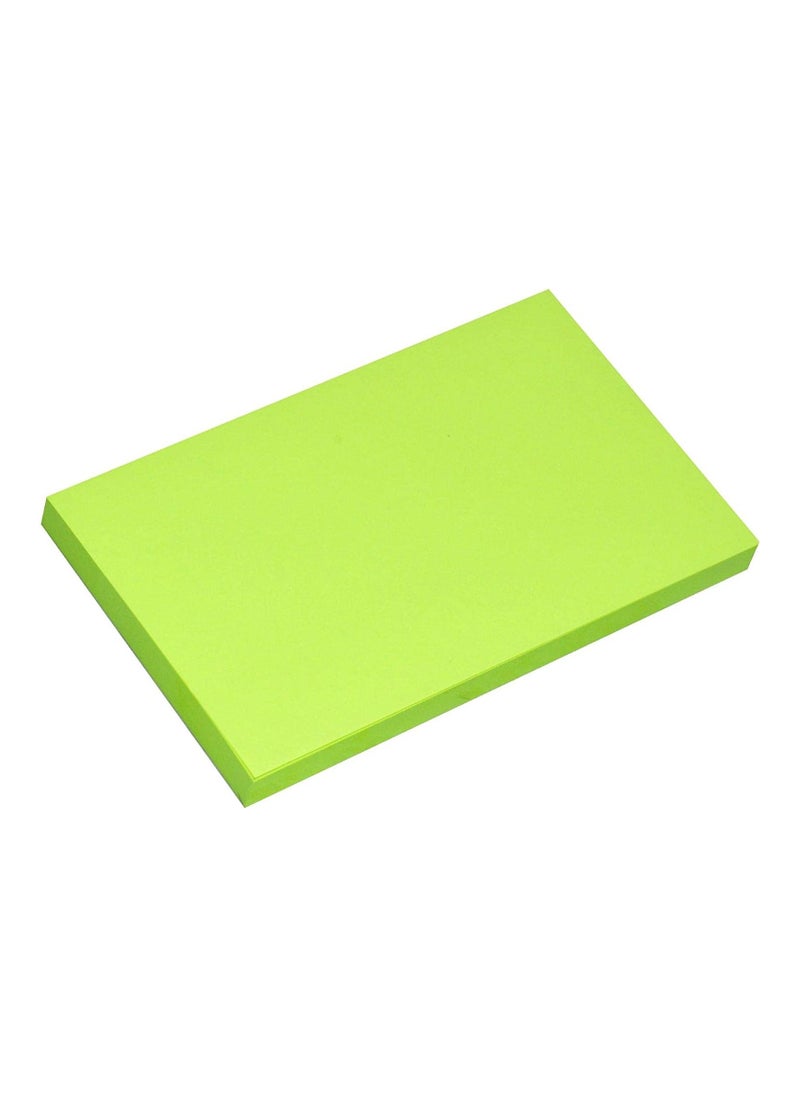 FIS FIS Sticky Note, Fluorescent Green Colours, Size 3 x 5 Inch, 100 Sheets, Quantity per Pack 12 - FSPO35FGR  - Image 2