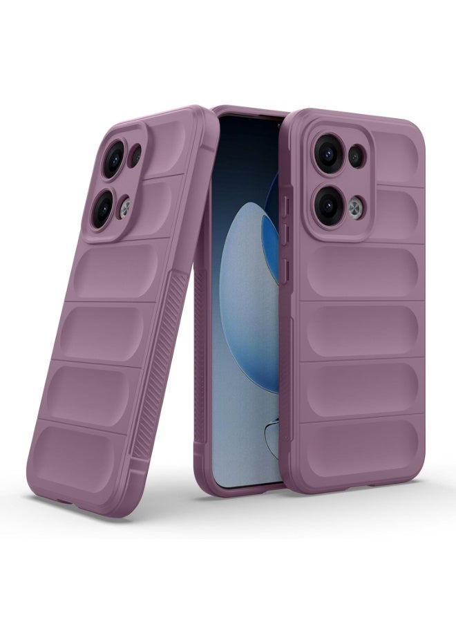 Premium Protection Back Silicone Case Compatible with Oppo Reno 13 5G Magic Shield Shockproof Case with Camera Protection (Lavender) - Image 1