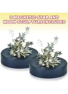 ArtCreativity ArtCreativity Magnetic Moons & Stars Sculpture, Set of 2, Fun Office Desk Accessories, Stress-Relief Magnet Fidget Toys for Adults, Stocking Stuffers and Educational Development Toys for Kids  - Image 3