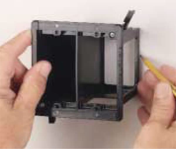 iMBAPrice IMBA-LVDR2-1 2-Gang Cut-in Combo Electrical Power and Low-Voltage/Old Work Box for Existing Construction, 1-Pack - Image 5