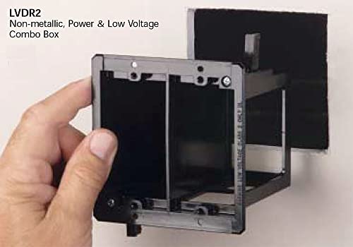 iMBAPrice IMBA-LVDR2-1 2-Gang Cut-in Combo Electrical Power and Low-Voltage/Old Work Box for Existing Construction, 1-Pack - Image 4