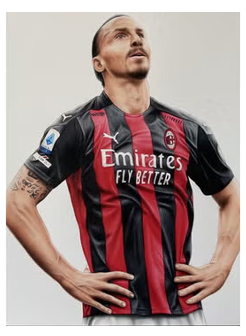 LOWHAT Zlatan Ibrahimovic AC Milan Poster without Frame 30x40 CM