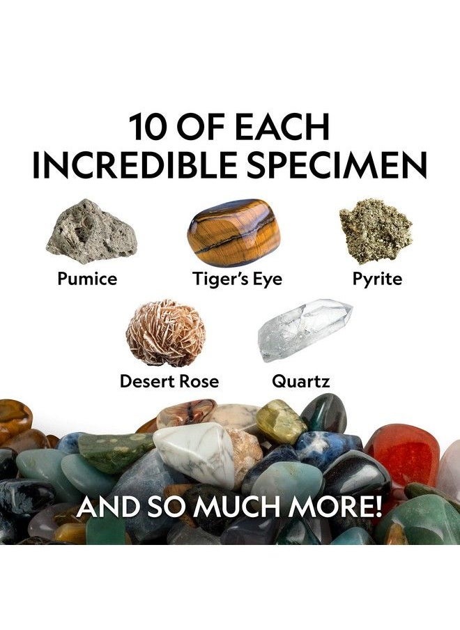 Kids Rock Collection 1.25 Lb Assorted Rocks Minerals & Gemstones Plus 50 Cool Rocks And Minerals To Share A Great Stem Earth Science Kit For The Classroom Homeschool & More - pzsku/Z2935028E8D110EE2DB1DZ/45/_/1688195085/90758bd4-03fc-4c44-9cf8-248b92153b97