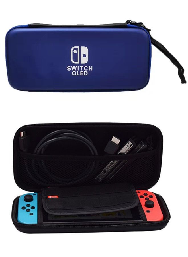 Ant Zipper Locking Protection Storage Host Game Bag for Nintendo Switch, Soft Inner Pocket&Portable Travel Hard Case for Game Console Controller Storage Accessories（Blue） - Image 1