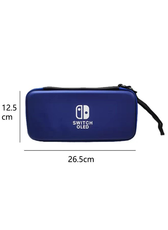 Ant Zipper Locking Protection Storage Host Game Bag for Nintendo Switch, Soft Inner Pocket&Portable Travel Hard Case for Game Console Controller Storage Accessories（Blue） - Image 2