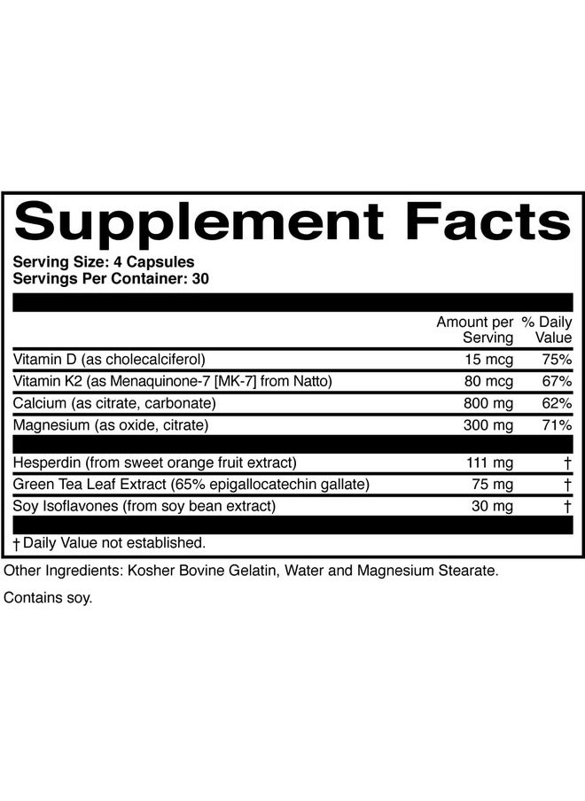 ScienceBased Health Boneprotect Advanced Calcium Supplement For Bone Health 800 Mg. Calcium Vitamin D Vitamin K Soy Isoflavones Hesperidin Green Tea Extract 120 Capsules  - Image 4