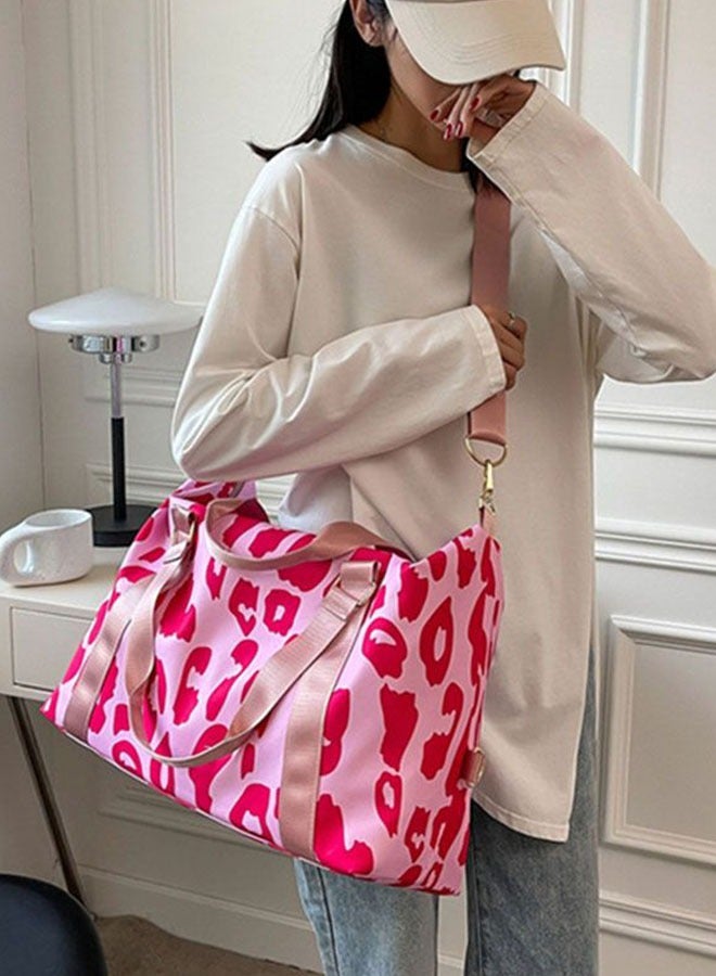 Large-capacity cow pattern travel boarding bag  light and simple fitness bag  - Image 3