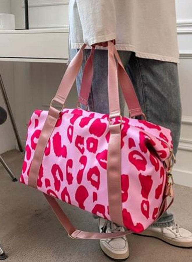 Large-capacity cow pattern travel boarding bag  light and simple fitness bag  - Image 4