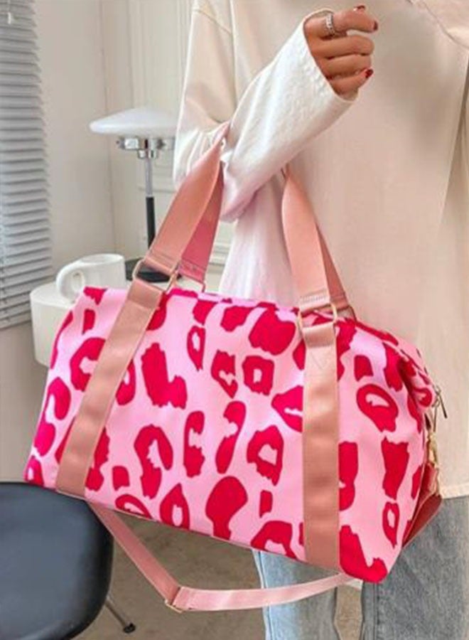 Large-capacity cow pattern travel boarding bag  light and simple fitness bag  - Image 5