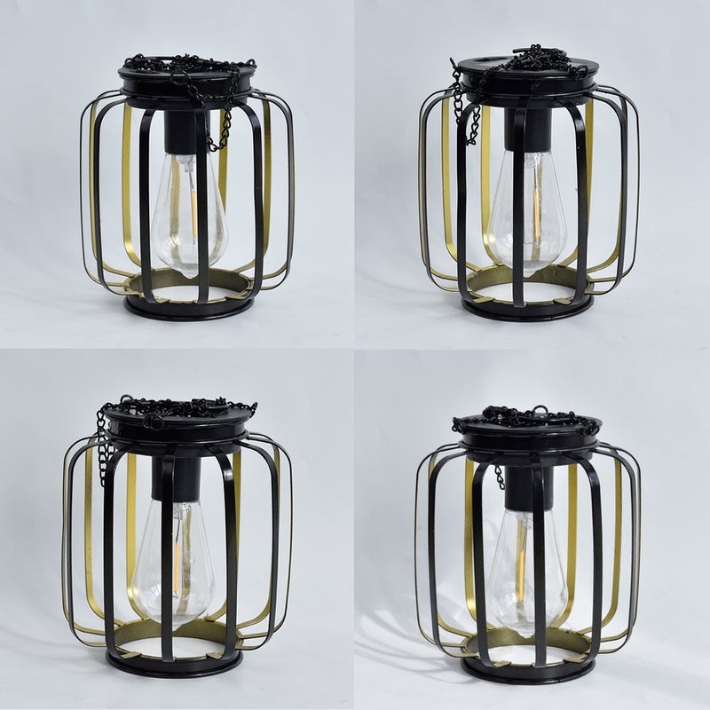 Hanging Hollow Iron Solar Outdoor Light for Garden Landscape Night Lamp Home Ambient Projection Light - Image 4