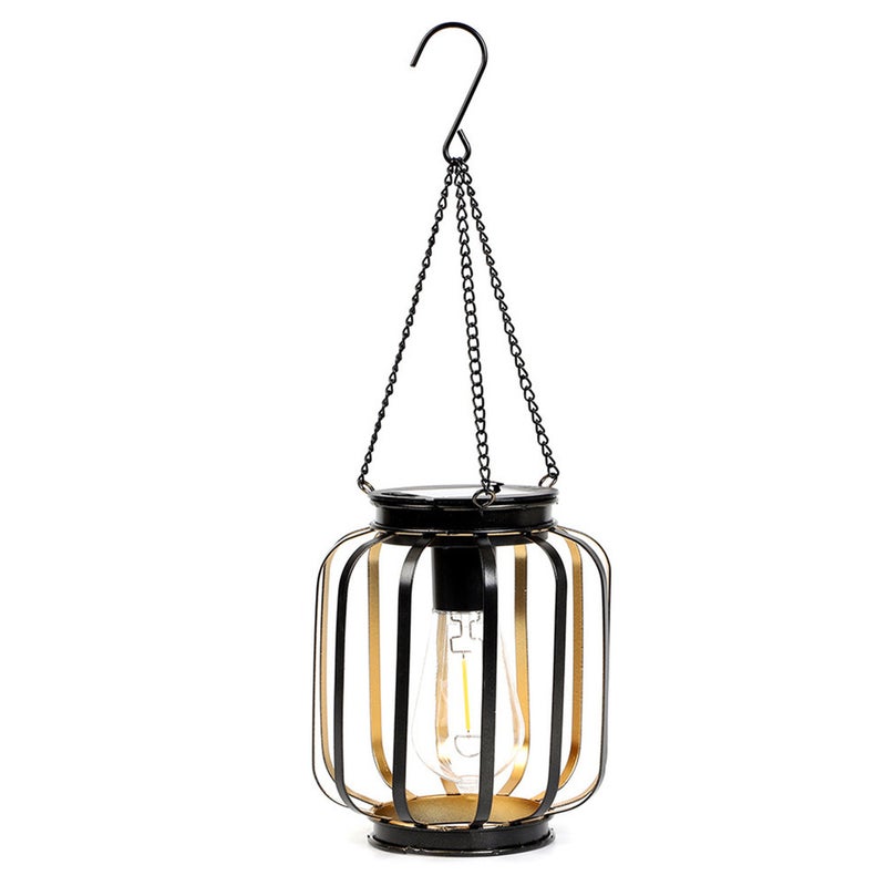 Hanging Hollow Iron Solar Outdoor Light for Garden Landscape Night Lamp Home Ambient Projection Light - Image 3