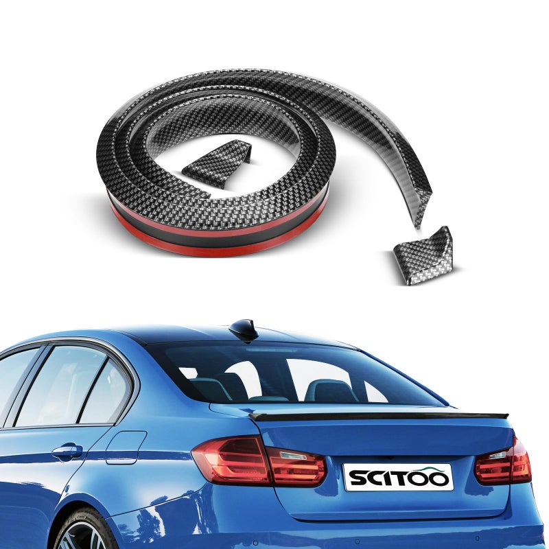 SCITOO Carbon Look Universal 59 Rear Trunk Spoiler Wing