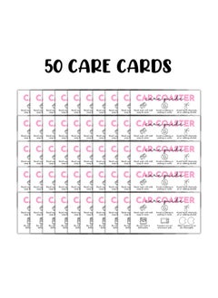 Lashicorn Car Coaster Care Instruction Guide Cards | 50 Pk 2X3.5” Template Cardboard Packaging Inserts For Selling Sublimation Diy Holders Epoxy Resin Mold  - Image 2