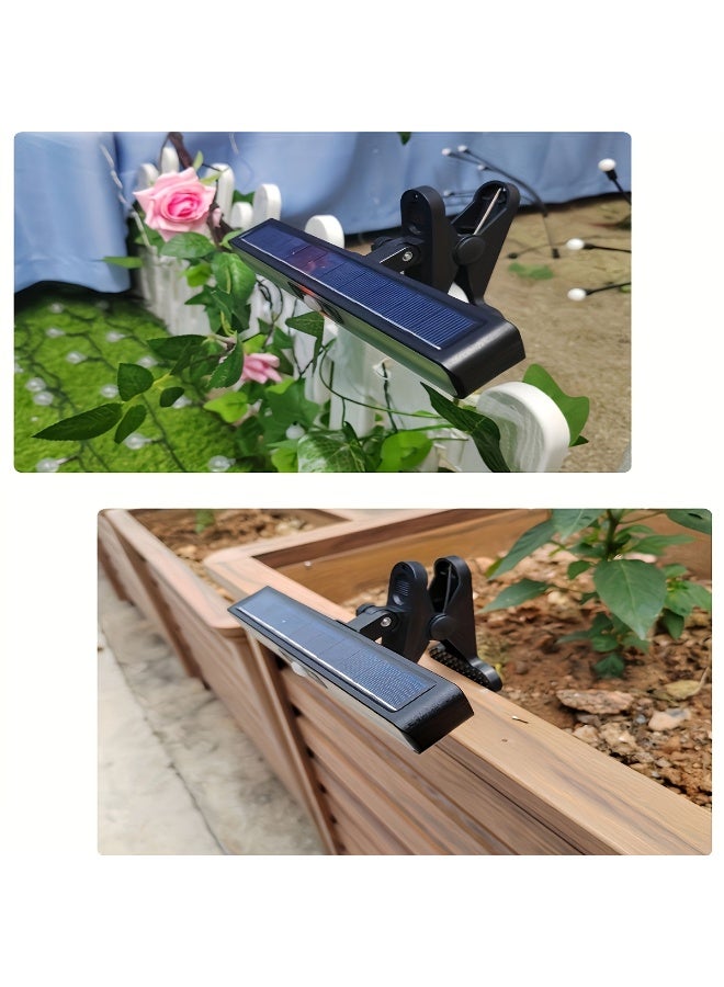 هاهاهاي مصباح شمسي بمشبك مع حساس حركة | إنارة خارجية مقاومة للماء | شحن شمسي تلقائي | IP65 | تثبيت سهل على الأسوار والأغصان - Image 4