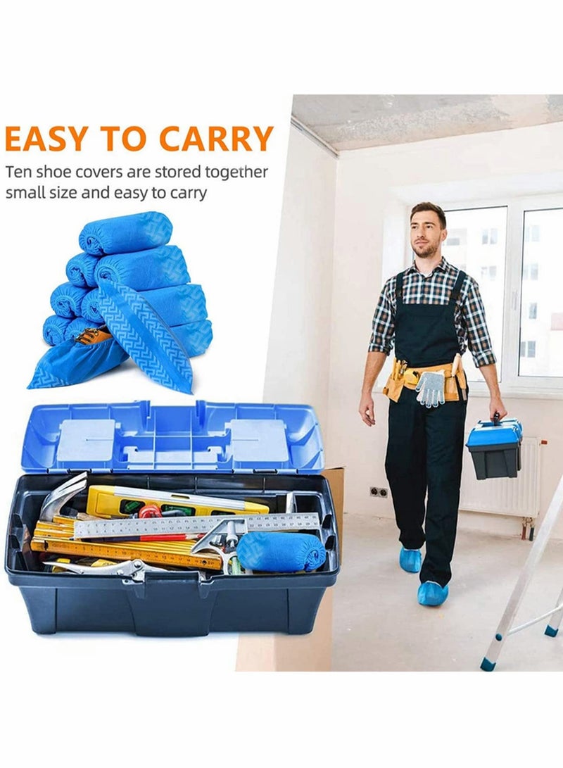 Disposable Non-Slip Shoe Covers 100 Pieces Lightweight Breathable Dust Protection for Home and Outdoor Use - Image 4
