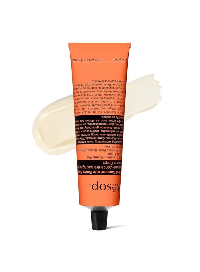 Aesop Rind Concentrate Travel Body Balm | Nourish and Smooth Skin with Shea and Cocoa Butter | Aloe Vera Juice to Soothe and Hydrate | 3.4oz / 100mL - Image 1