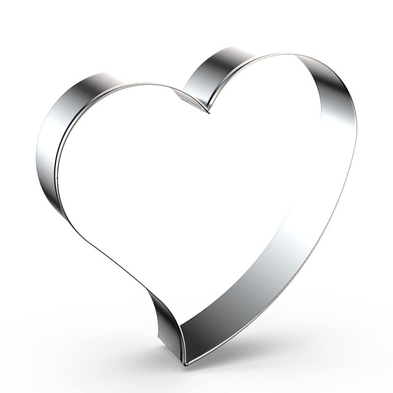 QAAQS Heart Cookie Cutter Set Large/Small/Mini - 5 Inch, 4 Inch, 3 Inch, 2 Inch - 4 Piece Valentine's Heart Shaped Cookie Cutters Shapes Biscuit Molds for Baking - Stainless Steel - Image 4