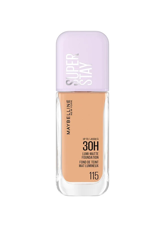 MAYBELLINE NEW YORK Maybelline New York, Super Stay Lumi-Matte Foundation, 30hr Longwear formula 115