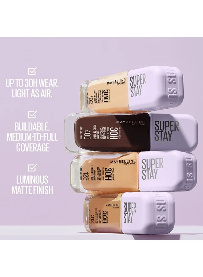 MAYBELLINE NEW YORK Super Stay Lumi-Matte Foundation 30hr Longwear 115