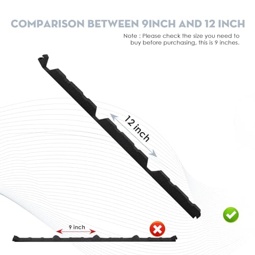 SuperDi 12in Outside 10Pcs - 12" Classic Ribbed Profile Foam Closure Strip Fits for Metal Corrugated Roofing Panels Sheets - 3' Long Outside Roof Closure Strips (Closed-Cell Foams Material) - Image 3