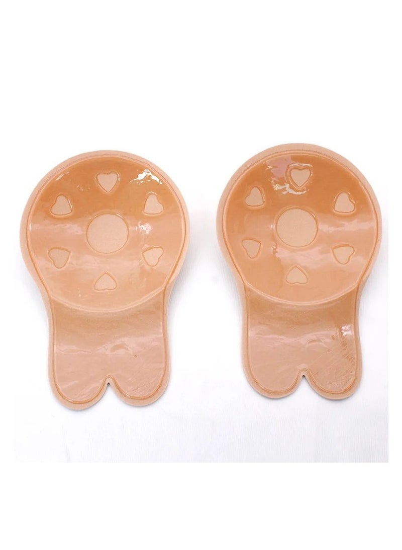 2 Pair Women Bra Sticky Bra Reusable Adhesive Strapless Backless Invisible Push Up Self Silicone Bra  - Image 5