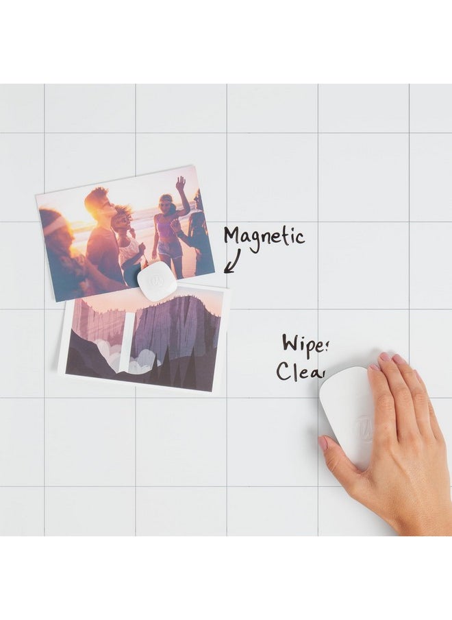 U Brands Square Magnetic Dry Erase Calendar Board, 14"X14", Frameless, Includes Marker And Magnet  - Image 4