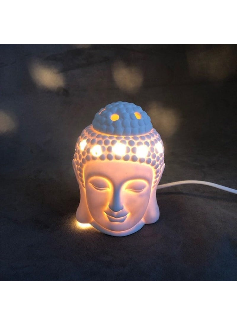 ScentAura ScentAura Ceramic Electric Buddha Aroma Diffuser Night Lamp Light with 1pc Lavender Scented Oil 10ml for Home Office Hotel Spa  - Image 5