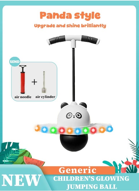 Multifunctional Pogo Jumper Stick with Handle and Balance Jumping Board, Safe Fun Bouncing Ball for Kids, Perfect for Improving Balance and Coordination Skills, 38*80CM