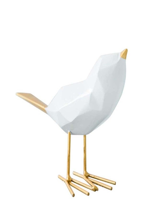 VORCOOL Simple Resin Bird Figurine Statue Furnishing Articles Ornaments Home Office Decoration (Golden) - Image 1