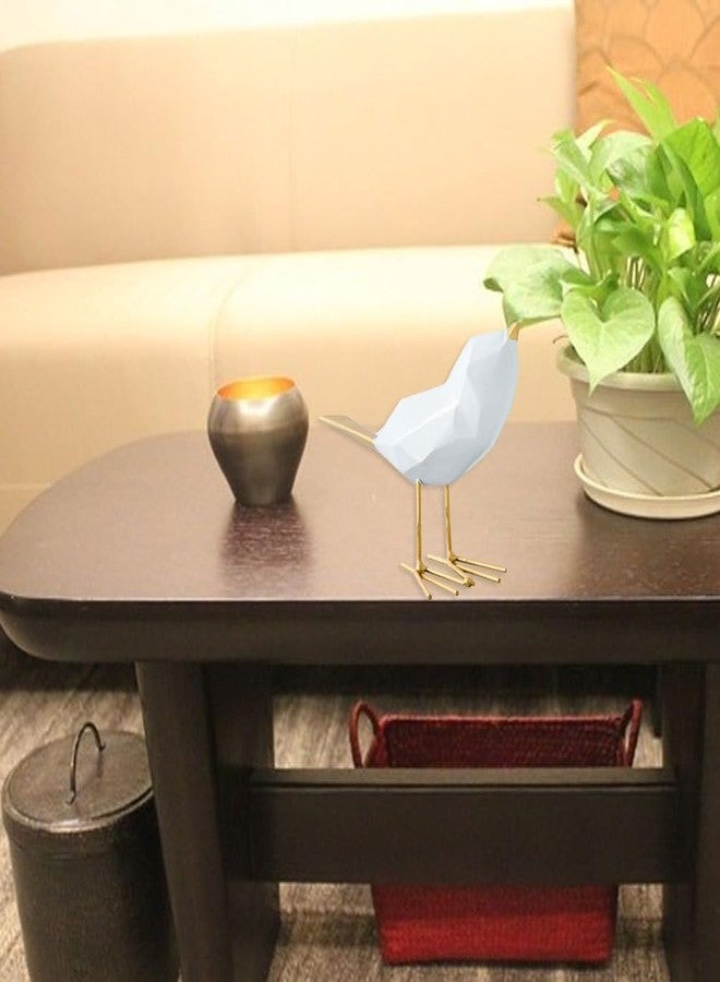 VORCOOL Simple Resin Bird Figurine Statue Furnishing Articles Ornaments Home Office Decoration (Golden) - Image 2