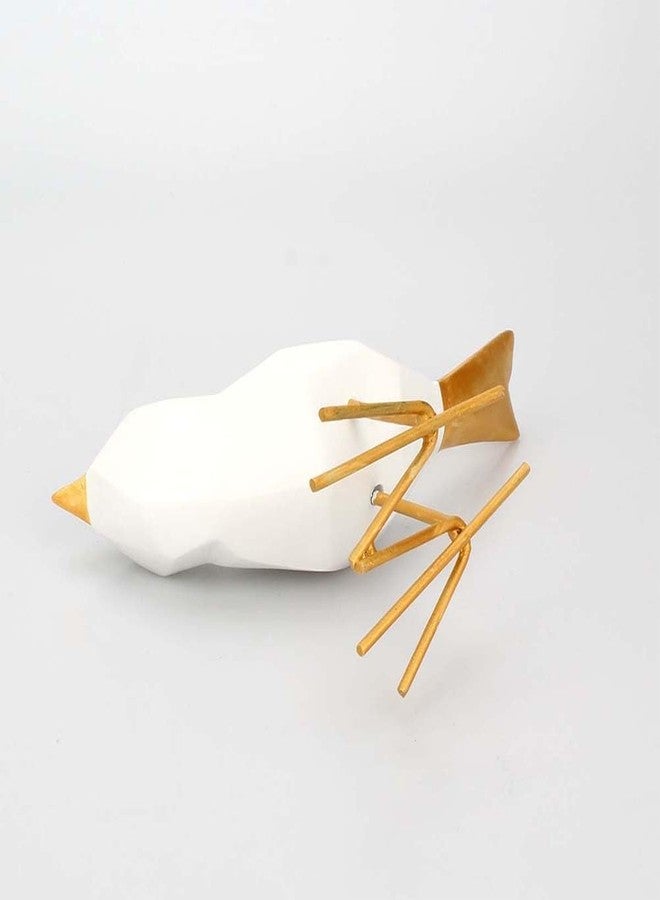 VORCOOL Simple Resin Bird Figurine Statue Furnishing Articles Ornaments Home Office Decoration (Golden) - Image 5