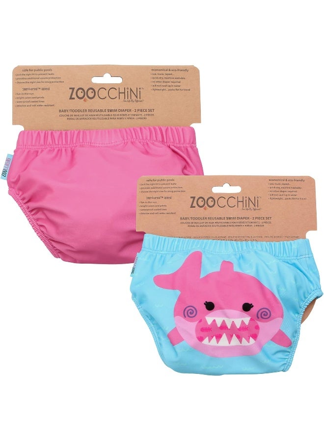 Zoocchini Swim Suit - Pack of 2-6-12m - Swimming Pool Nappy - Reusable - Waterproof - Mesh Fabric - Image 5