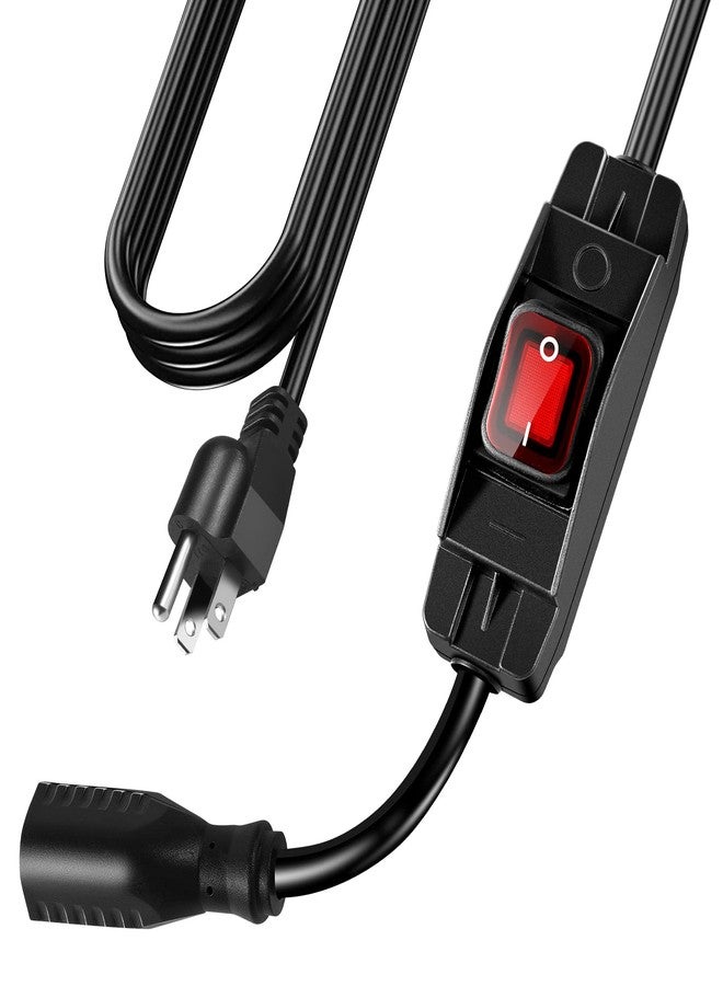 Makevivi Extension Cord with Switch On/Off Waterproof Switch 3Ft No Plugging and Unplugging Invintage Stereo Devices Without Built-in Power Switch(3 FT) - Image 1