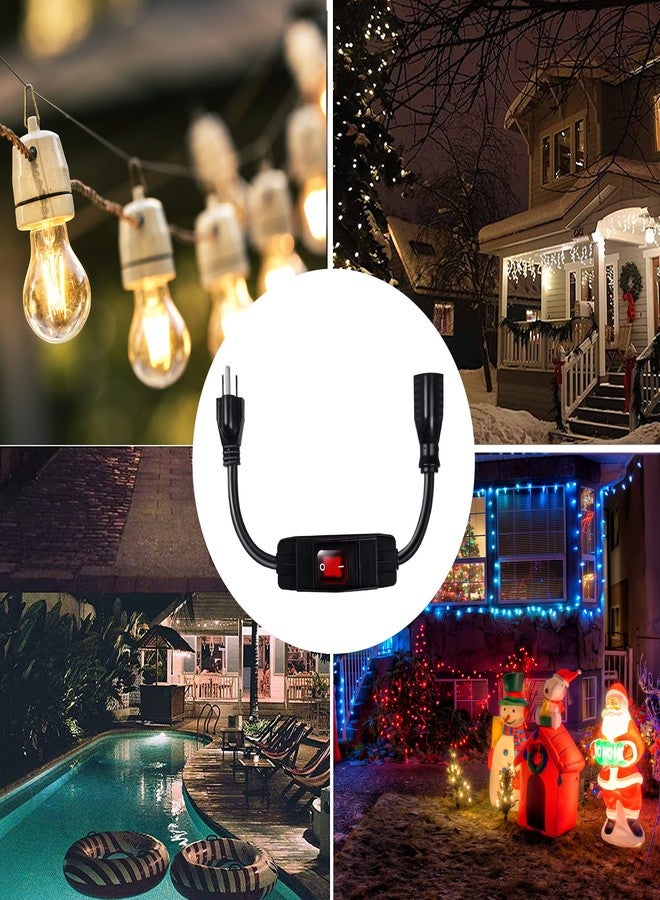Makevivi Extension Cord with Switch On/Off Waterproof Switch 3Ft No Plugging and Unplugging Invintage Stereo Devices Without Built-in Power Switch(3 FT) - Image 5
