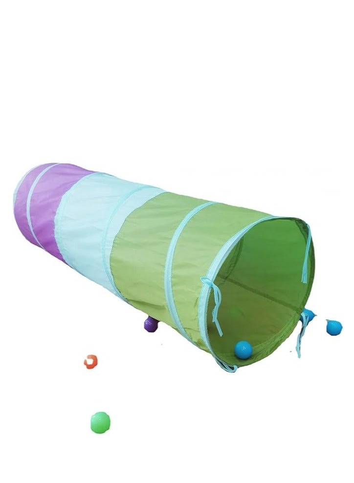 عام خيمة نفق للأطفال قابلة للطي، ملونة ومحمولة، مناسبة للأعمار من سنتين فما فوق. تستخدم في الألعاب الداخلية والخارجية في الحديقة. هدية مثالية للأولاد والبنات، طولها 1.5 متر. - Image 1