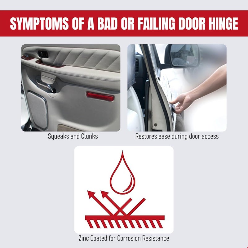 AA Ignition Front Lower Left and Right Door Hinge Replacement by AA Ignition - Compatible with Chevy, GMC & Cadillac - Image 5